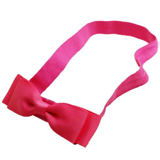 2~18 months Kids Fashionable  Girl hair accessories Hairband  Elastic Bowknot Headwear #LSN