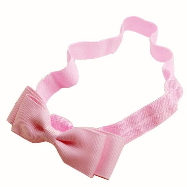 2~18 months Kids Fashionable  Girl hair accessories Hairband  Elastic Bowknot Headwear #LSN