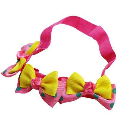 2~18 months Kids Fashionable  Girl hair accessories Hairband  Elastic Bowknot Headwear #LSN