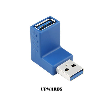 Wholesale USB 3.0 Converter USB 3.0 Extender Cable Adapter Male AM To Female AF Extension Connector Up Down Design For Laptop PC